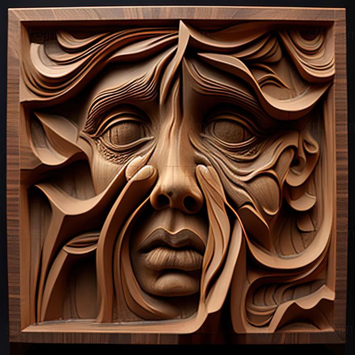 3D модель Емілі Сіверт Вайнберг, американська художниця (STL)